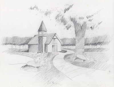 Chapel Sketch Lafayette High School